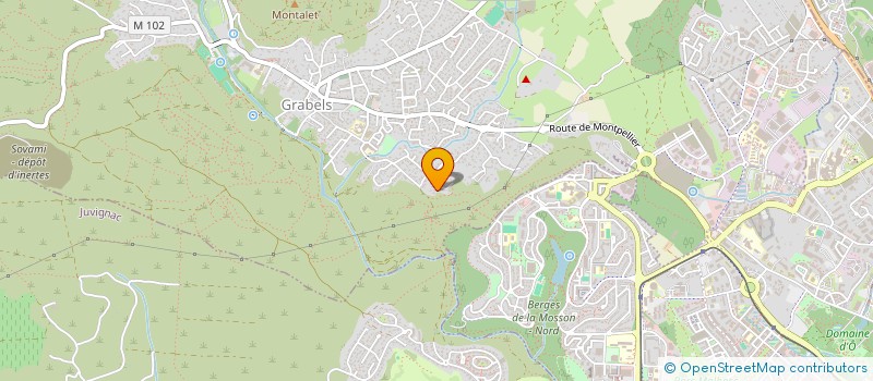 localisation de l'entreprise CUEILLETTE DU VIDOURLE  GRABELS