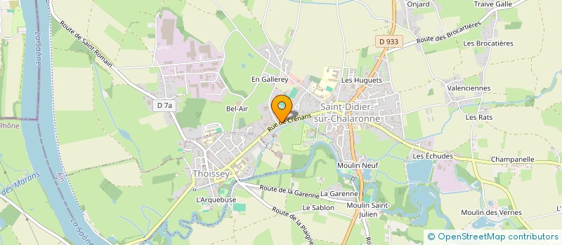 localisation de l'entreprise CUEILLEURS DE BULLES  SAINT-DIDIER-SUR-CHALARONNE