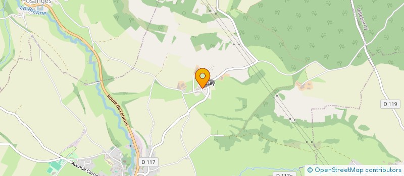 localisation de l'entreprise CUENIN  VILLY-EN-AUXOIS