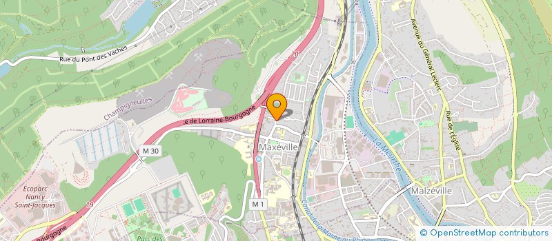 localisation de l'entreprise CUENIN - SCHWITZER  MAXEVILLE