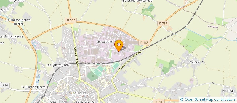 localisation de l'entreprise CUEPM à LOUDUN