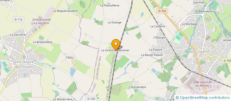 localisation de l'entreprise CUGAND BERNARDIERE DARTS  CUGAND-LA-BERNARDIERE