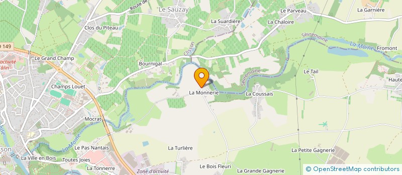 localisation de l'entreprise CUGAND HBC  GETIGNE