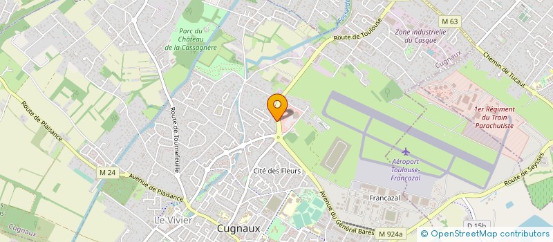 localisation de l'entreprise CUGNAUX SECURITE GARDIENNAGE à CUGNAUX