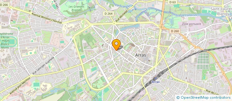localisation de l'entreprise CUIDATELLA à ARRAS