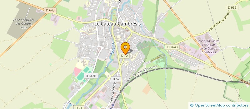 localisation de l'entreprise CUIF  LE CATEAU-CAMBRESIS
