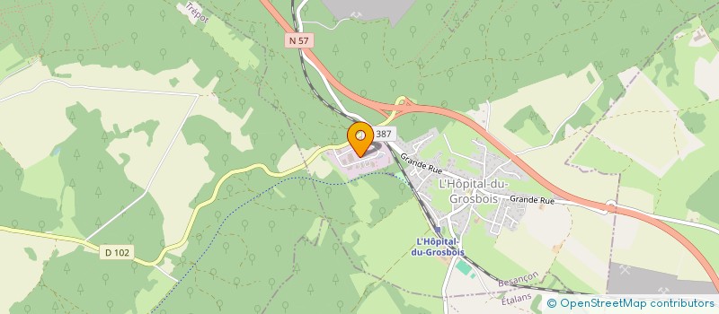 localisation de l'entreprise CUINET SOLUTIONS DECHETS à L'HOPITAL-DU-GROSBOIS