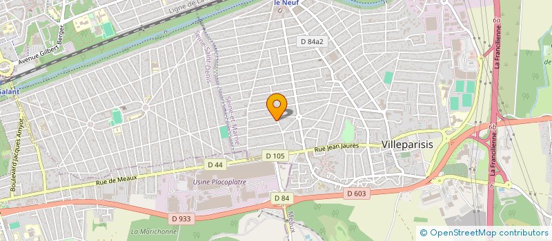 localisation de l'entreprise CUIR DIFFUSION à VILLEPARISIS
