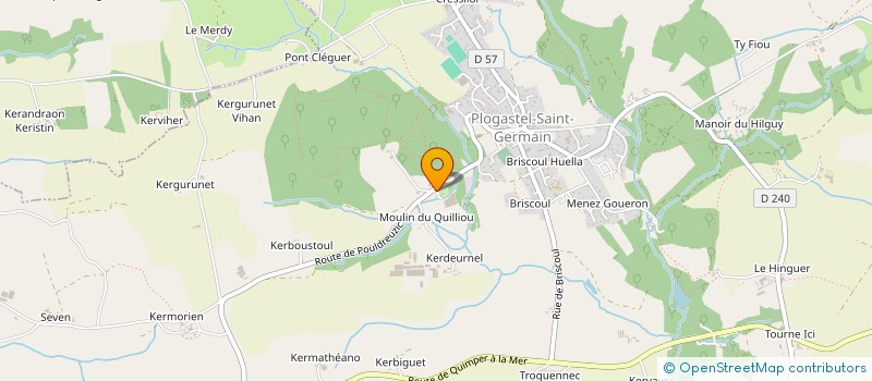 localisation de l'entreprise CUIR ET CO  PLOGASTEL-SAINT-GERMAIN