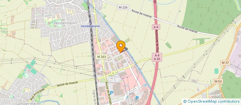localisation de l'entreprise CUIR ET SOFA à VENDENHEIM