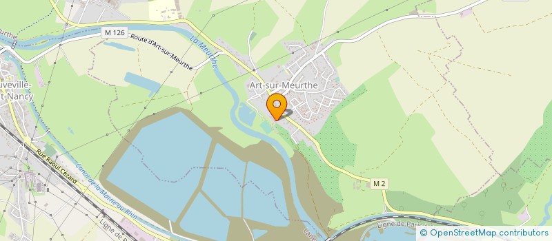 localisation de l'entreprise CUIR EVOLUTION à ART-SUR-MEURTHE