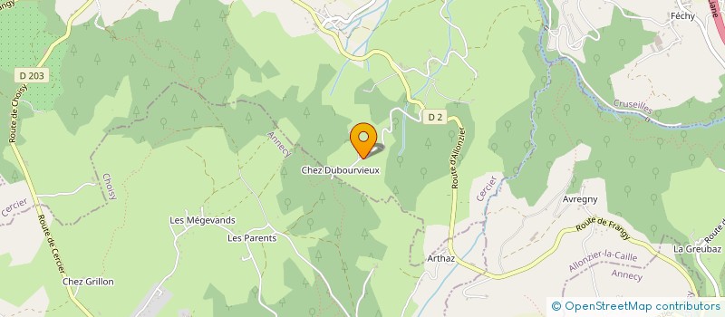 localisation de l'entreprise CUIR&LOUPS  CERCIER