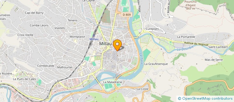 localisation de l'entreprise CUIR PASSION à MILLAU