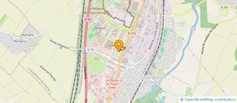 localisation de l'entreprise CUIRASSIER à CHASSENEUIL-DU-POITOU