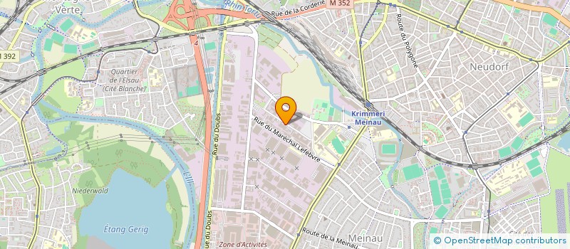 localisation de l'entreprise CUIREP à STRASBOURG