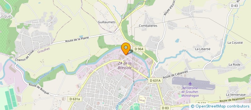 localisation de l'entreprise CUIRS DU FUTUR à GRAULHET