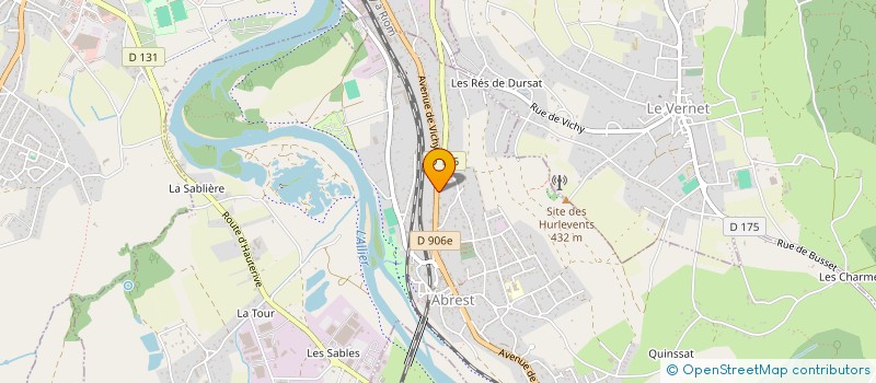 localisation de l'entreprise CUIRS ET CREPINS à ABREST