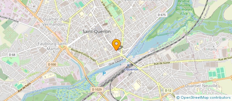 localisation de l'entreprise CUIRS ET FOURRURES ST QUENTIN à SAINT-QUENTIN