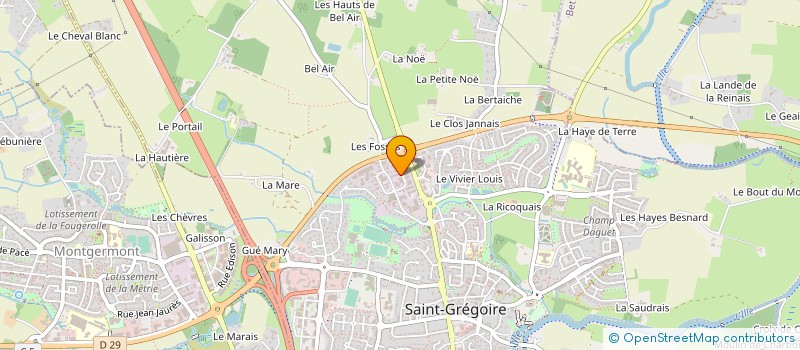 localisation de l'entreprise CUIRS ET TEXTILES D'ARMOR à SAINT-GREGOIRE