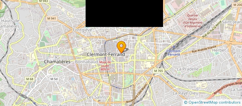 localisation de l'entreprise CUIRS PLUS BASTER  CLERMONT-FERRAND