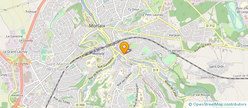 localisation de l'entreprise CUIS'ETHIQUE à MORLAIX