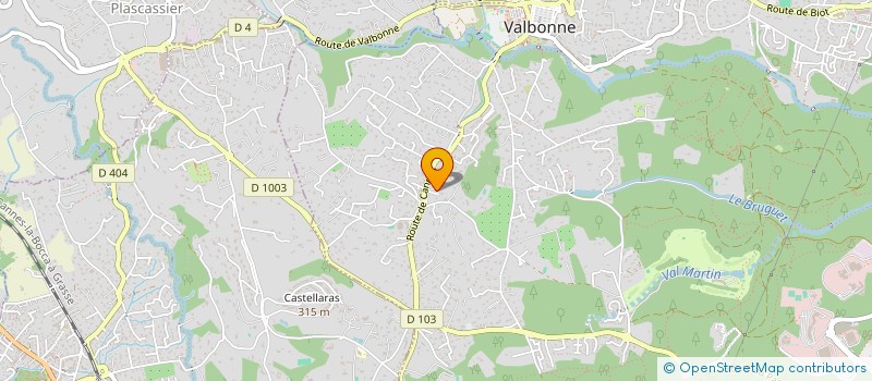localisation de l'entreprise CUIS IN HOME PRESTIGE à VALBONNE