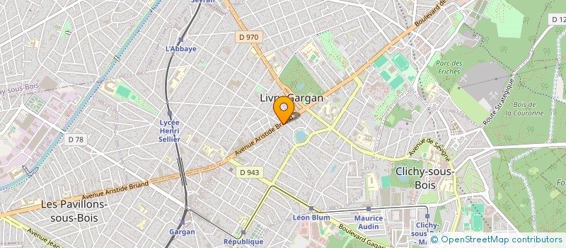 localisation de l'entreprise CUISI-REV'  LIVRY-GARGAN