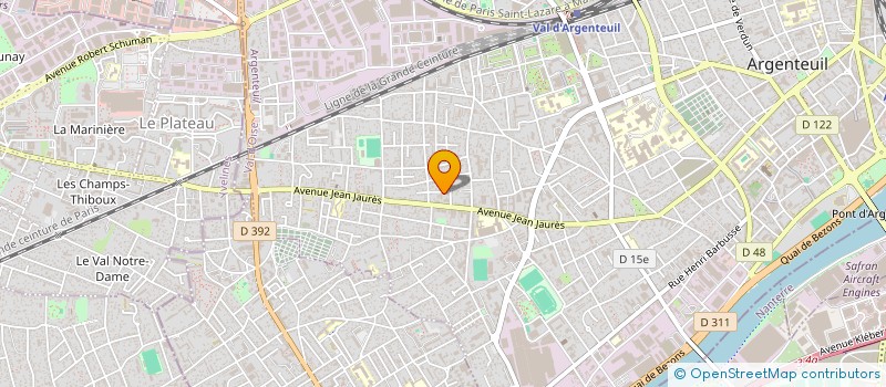 localisation de l'entreprise CUISIBAT  ARGENTEUIL