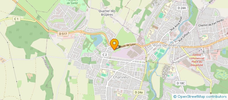 localisation de l'entreprise CUISILEXA à CHARVIEU-CHAVAGNEUX