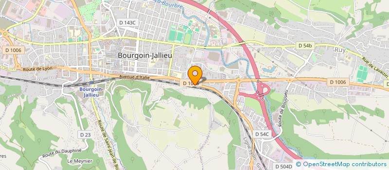localisation de l'entreprise CUISIN'LEA à BOURGOIN-JALLIEU