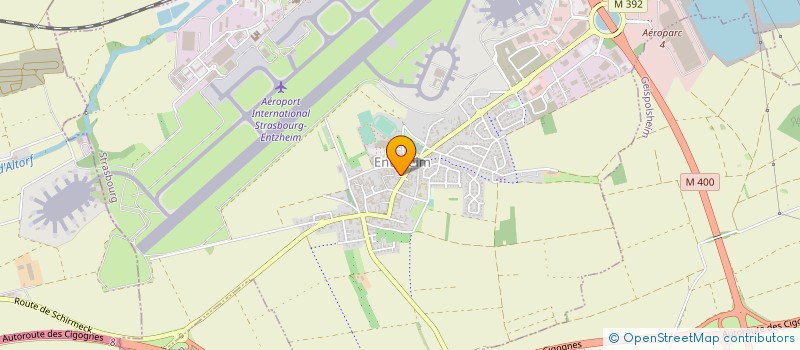 localisation de l'entreprise CUISIN'STUDIO  ENTZHEIM