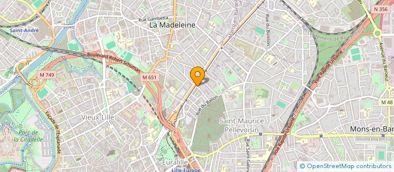 localisation de l'entreprise CUISINE 2000 à LA MADELEINE