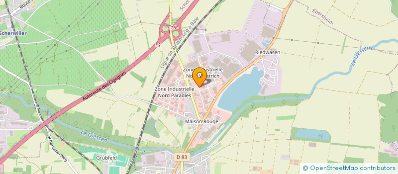 localisation de l'entreprise CUISINE 67 à SELESTAT