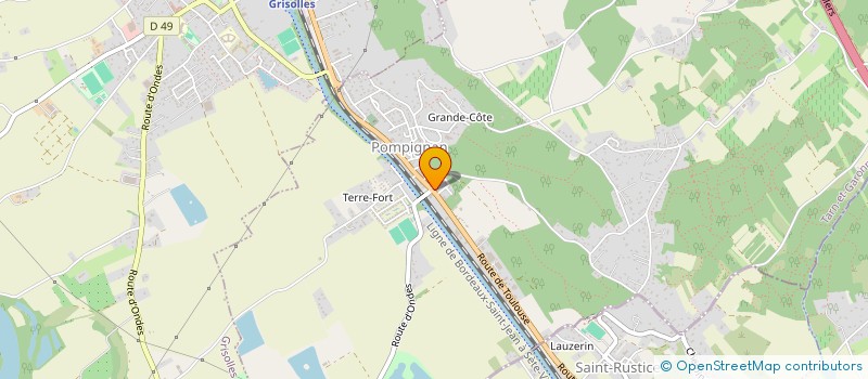 localisation de l'entreprise CUISINE 82  POMPIGNAN