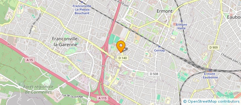 localisation de l'entreprise CUISINE 95 à ERMONT
