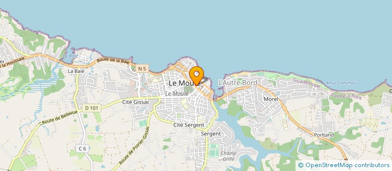 localisation de l'entreprise CUISINE AN NOU à LE MOULE