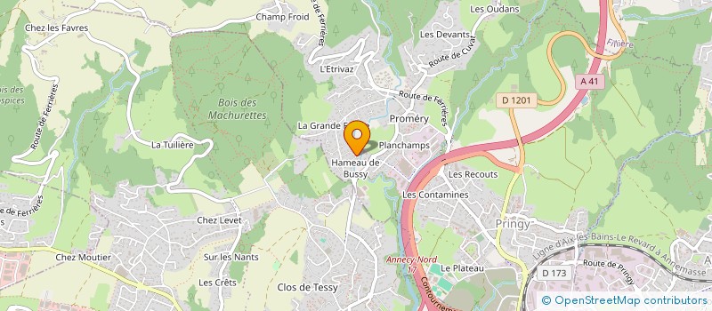 localisation de l'entreprise CUISINE ATTITUDE 74 à ANNECY