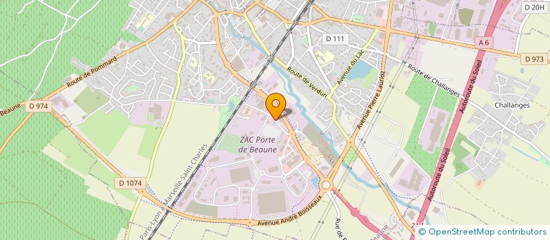 localisation de l'entreprise CUISINE CENTRALE MICHEL DREYFUS à BEAUNE