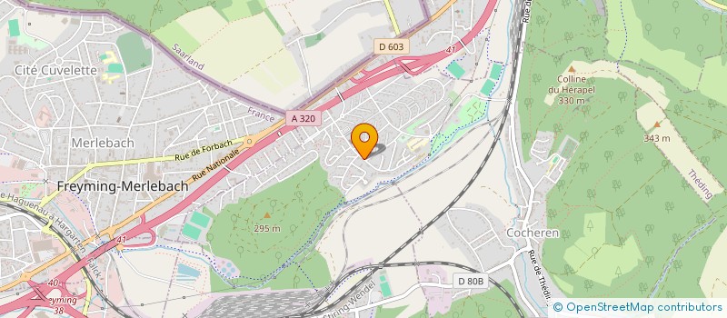 localisation de l'entreprise CUISINE CENTRALE MOSELLE EST à COCHEREN