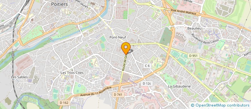 localisation de l'entreprise CUISINE CLEMENT à POITIERS
