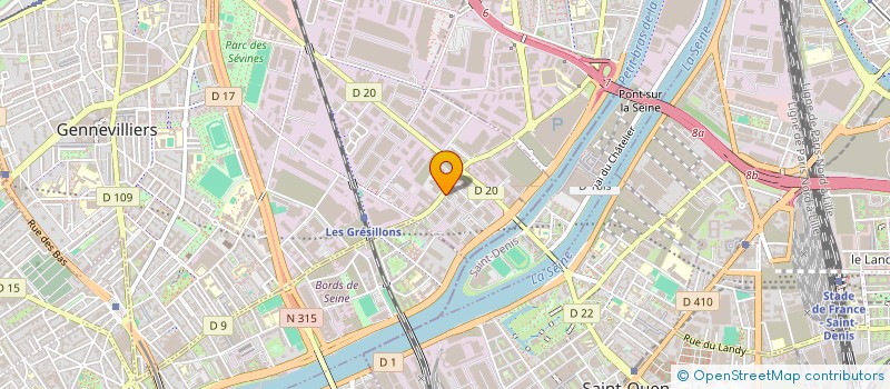localisation de l'entreprise CUISINE COMMUNICATION à GENNEVILLIERS
