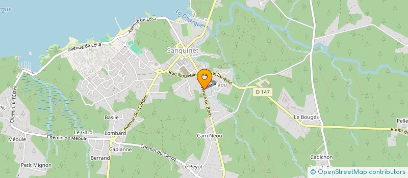 localisation de l'entreprise CUISINE CONCEPT LITTORAL à SANGUINET
