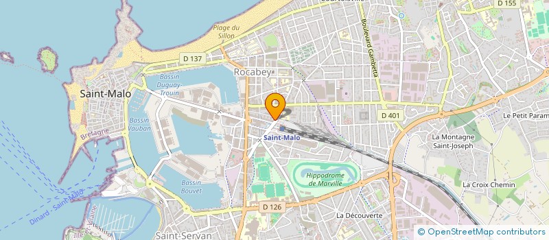 localisation de l'entreprise CUISINE DE RUE à SAINT-MALO