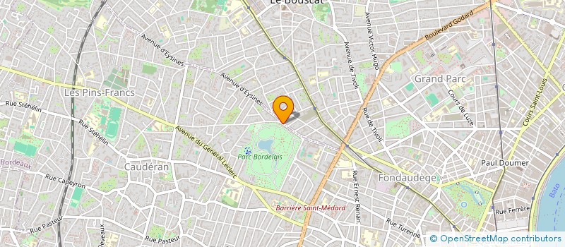 localisation de l'entreprise CUISINE ET BAIN 33  LE BOUSCAT