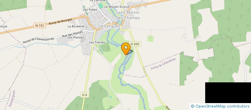 localisation de l'entreprise CUISINE ET CUISINES  SANCERGUES