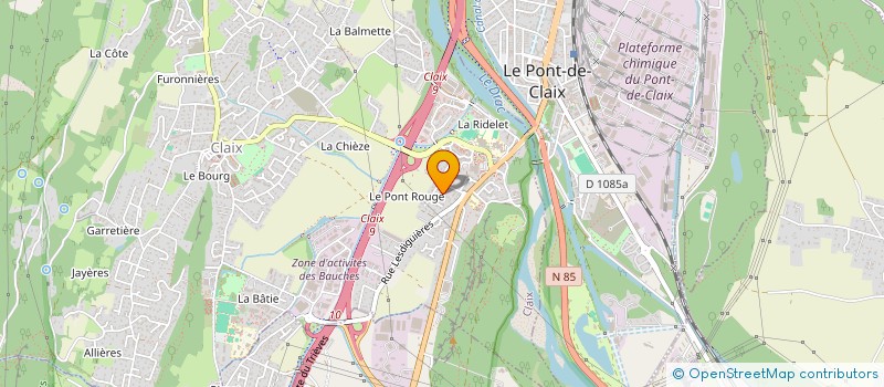 localisation de l'entreprise CUISINE - FM CREATION  CLAIX