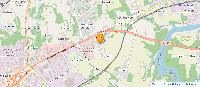 localisation de l'entreprise CUISINE FROID CONCEPT à CAUDAN