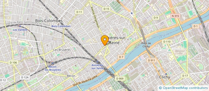 localisation de l'entreprise CUISINE HOME CITY à ASNIERES-SUR-SEINE