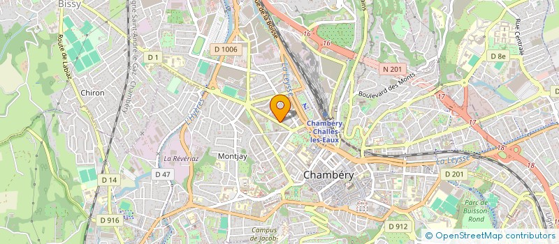 localisation de l'entreprise CUISINE LOCALE SAVOIE  CHAMBERY