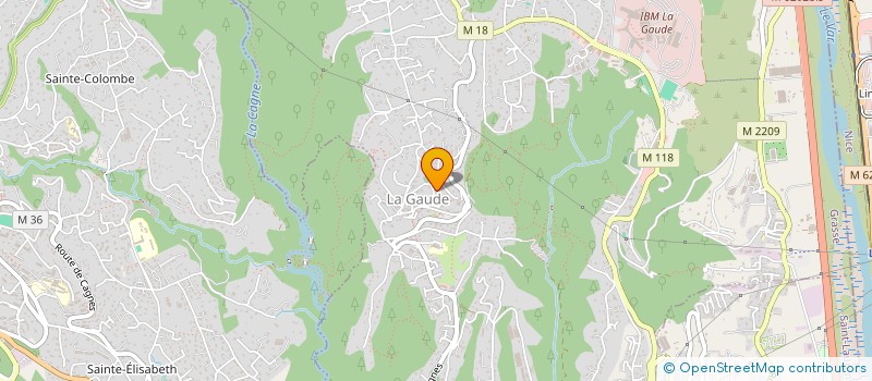 localisation de l'entreprise CUISINE NICOISE ET MEDITERRANEENNE A L'UNESCO  LA GAUDE